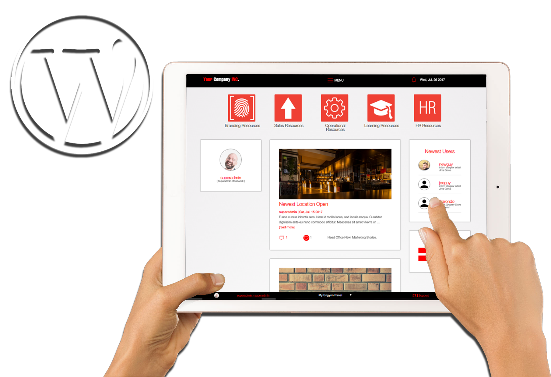 Free Wordpress Intranet Theme/Template (2019) Engynn Intranet